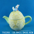 Easter decoration ceramic tea pot in cock shape